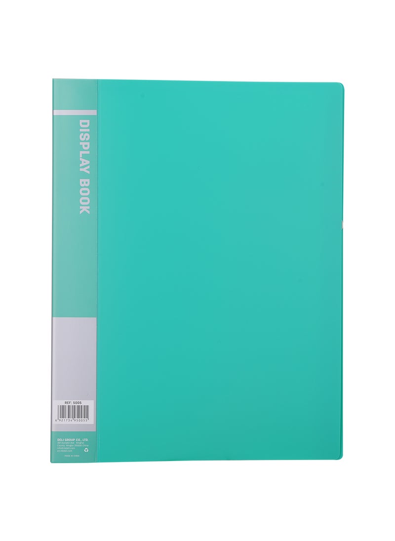 Deli - A4 Display Book with 60 Pockets, Perfect for Document Organizer, Certificates, Artwork, and School - Assorted Colors - Image 1