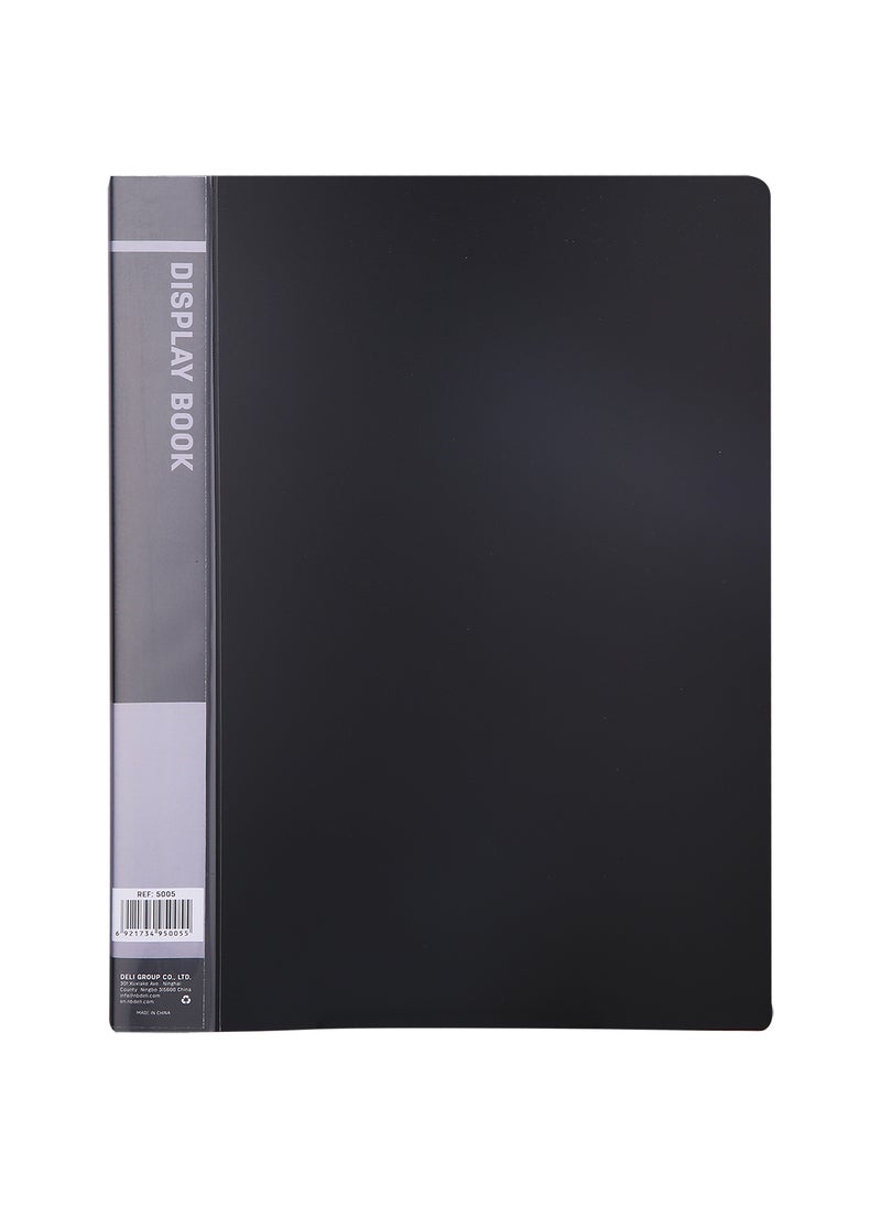 Deli - A4 Display Book with 60 Pockets, Perfect for Document Organizer, Certificates, Artwork, and School - Assorted Colors - Image 1