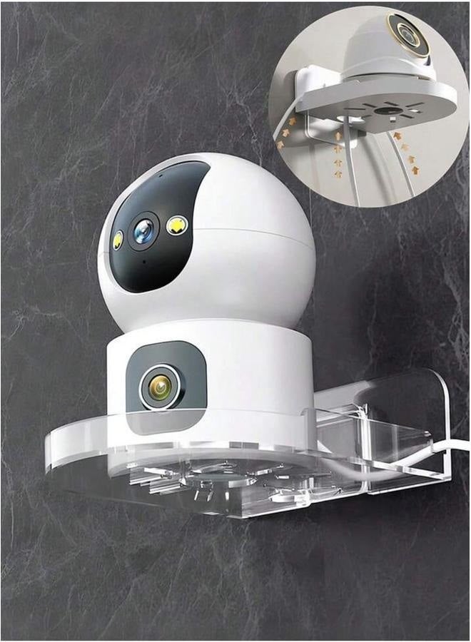 Small Wall Shelf for Surveillance Cameras, Speakers, Baby Monitors, and More – Universal Adhesive Shelf, Easy to Install without Drilling  - Image 1