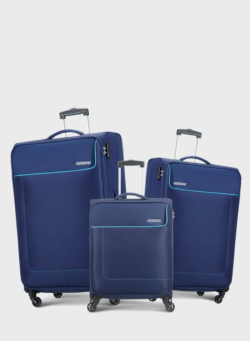 امريكان توريستر Jamaica Soft Spinner Luggage 3 Pcs Set (55/68/80)
