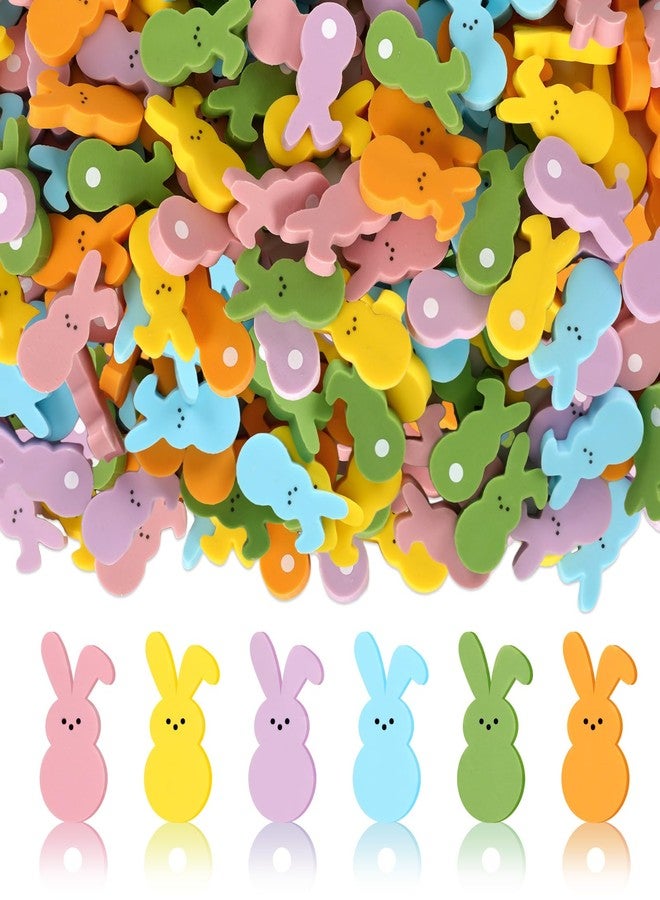 Whaline 120 Pcs Easter Mini Eraser Double-Sided Colorful Bunny Eraser Rabbit Shaped Pencil Erasers for Spring Party Favors Student Prize Gift Filling - Image 1