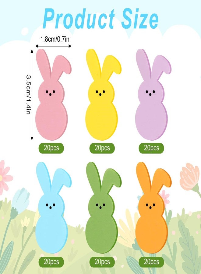 Whaline 120 Pcs Easter Mini Eraser Double-Sided Colorful Bunny Eraser Rabbit Shaped Pencil Erasers for Spring Party Favors Student Prize Gift Filling - Image 2