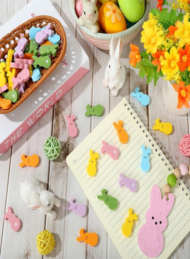 Whaline 120 Pcs Easter Mini Eraser Double-Sided Colorful Bunny Eraser Rabbit Shaped Pencil Erasers for Spring Party Favors Student Prize Gift Filling - Image 3