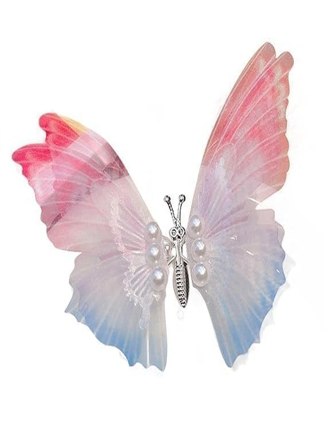 Bindex مشبك شعر فراشة ثلاثي الأبعاد من Bindex، مشابك فراشة كبيرة بأجنحة متحركة، مشبك فراشة ثلاثي الأبعاد للشعر، زينة شجرة عيد الميلاد للبنات والنساء من التسعينيات، تنسيقات الزهور، الحرف اليدوية (2) - Image 2