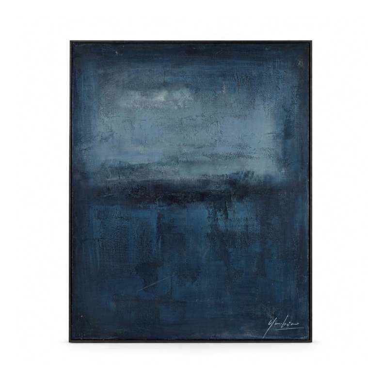 Pan Home Depth Hand Painted Canvas Wall Art 120x150cm - Blue - 191HWA9900036 - Image 3