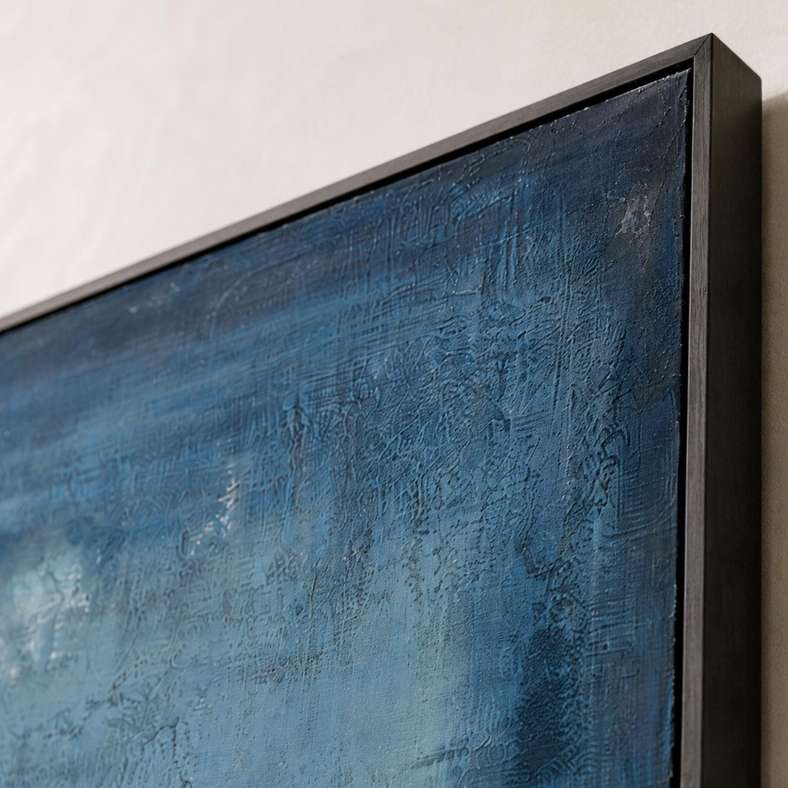 Pan Home Depth Hand Painted Canvas Wall Art 120x150cm - Blue - 191HWA9900036 - Image 2