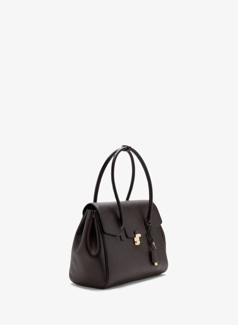 مانجو Medium city handbag with flap