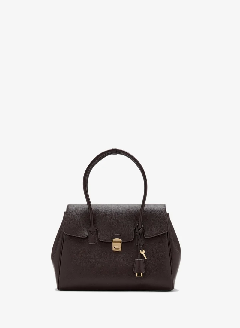 مانجو Medium city handbag with flap