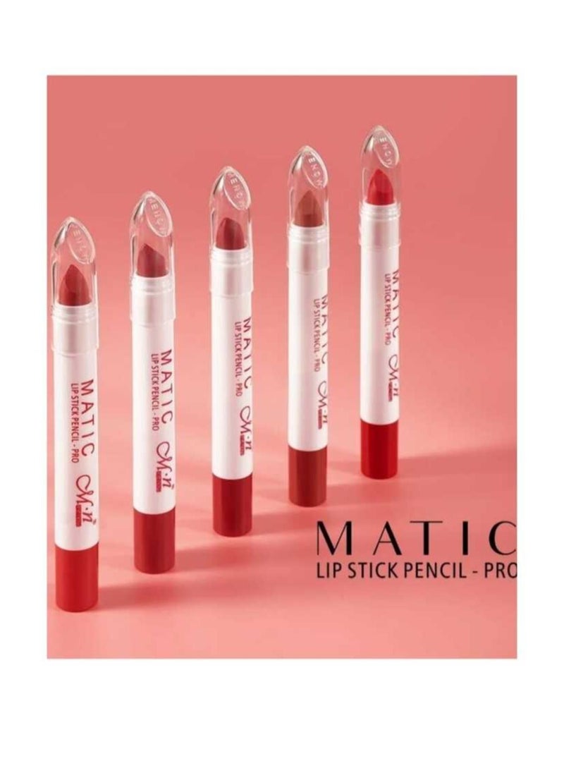 Menow New Matic Lipstick Pencil Pro 6 Pcs 6 Colors - Collection 1  - Image 4