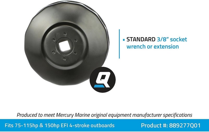 Quicksilver 889277Q01 Oil Filter Installation Or Removal Wrench - Steel - Image 3