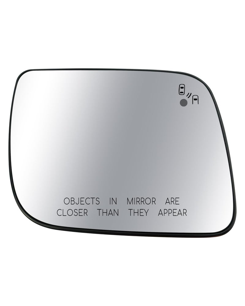 Right Passenger Side Heated Mirror Glass Fit for Ford Explorer 20112015 Replace BB5Z17K707D RH Rear View Mirror Glass Lens with Blind Spot Detection
