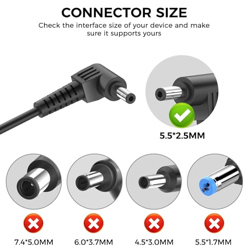 CASIMY 19V 120W Mini Gaming PC Adapter for Asus NUC 10 11 12 13 14 Pro, LG 17U70N 15U70P, GEEKOM IT13 A8 A7 A5 XT12 Pro, Beelink SER6 Pro, GMKtec Nucbox K7, FSP FSP120-ABBN2 AMD Ryzen Mini PC Charger - Image 2