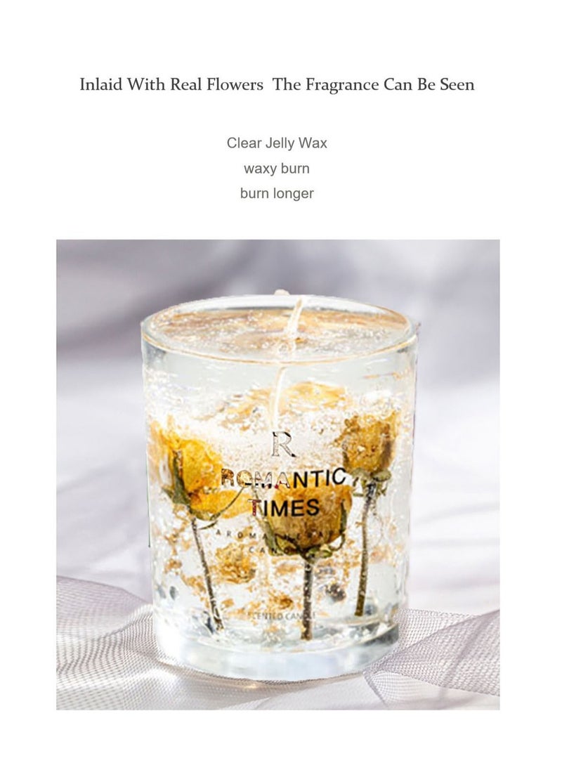 ROMANTIC TIMES Real Flower Jelly Scented Candle  - Image 2