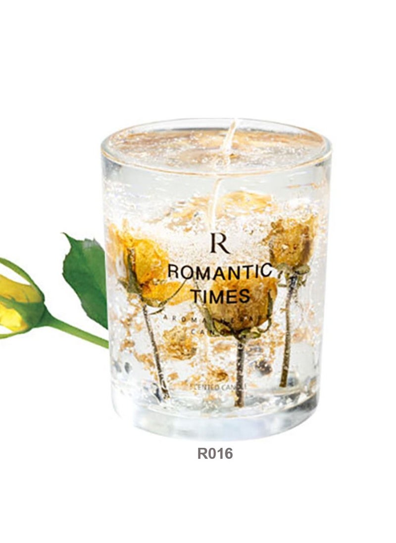 ROMANTIC TIMES Real Flower Jelly Scented Candle  - Image 1