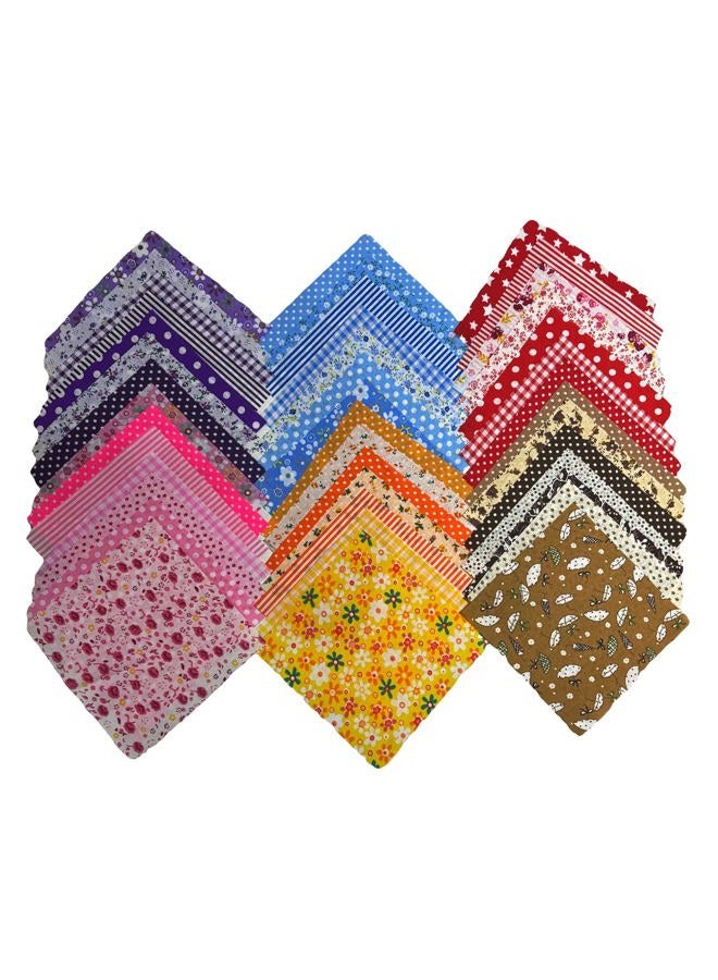 Litboom Quilting Fabric Squares, 42 Pack Cotton Craft Bundle, 5x5 Inch Pre-Cut Multicolor Floral Patterns for DIY Sewing, Patchwork and Crafting Projects - Image 4