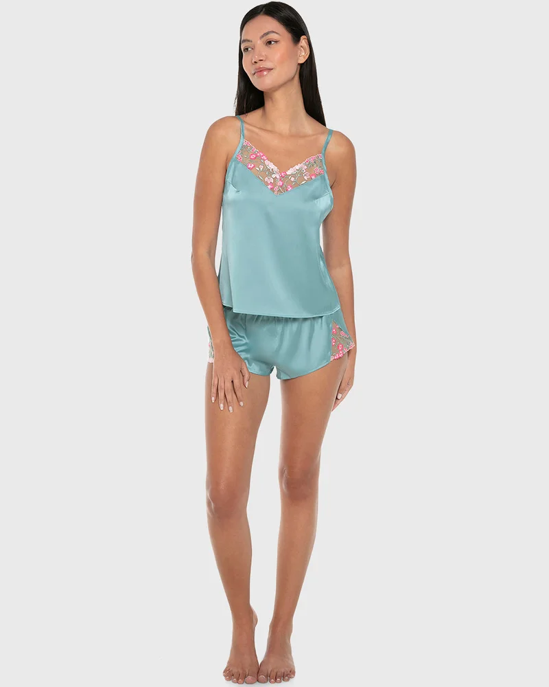 Isla & Evie Isla & Evie Luxe Sleep Satin Cami Set Pajama