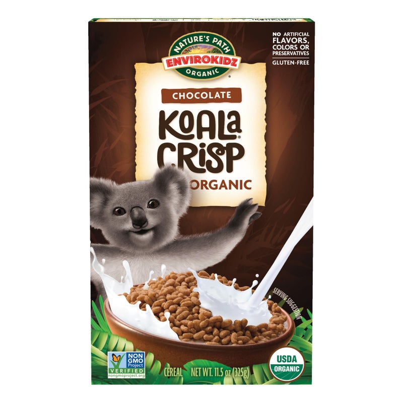 EnviroKidz Organic Koala Crisp Cereal, 11.5 oz (Pack of 1), Chocolate, Gluten Free, Non-GMO, Fair Trade, by Nature's Path - Image 1