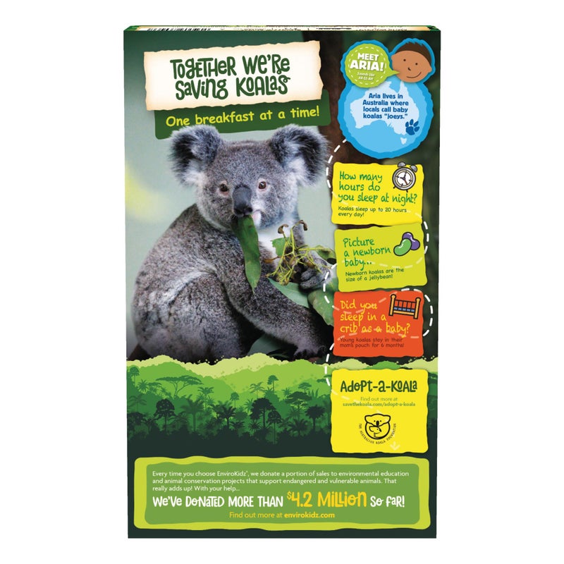EnviroKidz Organic Koala Crisp Cereal, 11.5 oz (Pack of 1), Chocolate, Gluten Free, Non-GMO, Fair Trade, by Nature's Path - Image 3