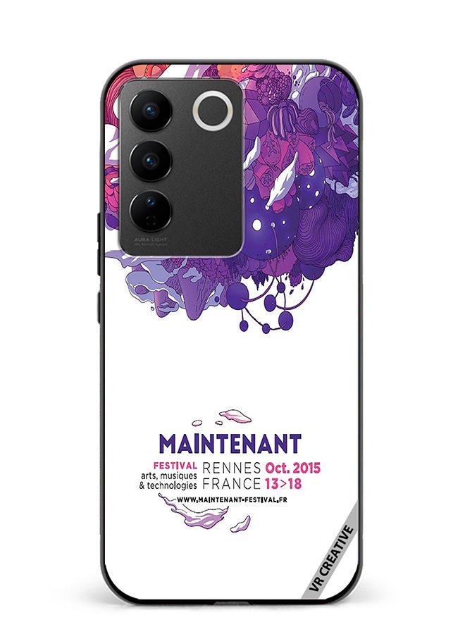 VR CREATIVE Protective Case Cover For Vivo V27e Maintenant Festival Modern Event Design Multicolour - Image 1