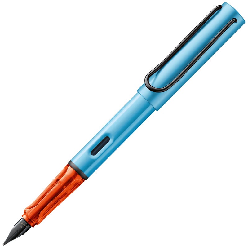 LAMY AL-star denim - Fountain Pen with ergonomic grip & polished steel nib in size M - lightweight aluminum body - including LAMY T 10 blue cartridge - Right-Handed - Image 1