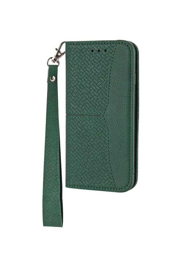 S-TOP Case For Samsung Galaxy S23+ 5G Woven Texture Stitching Magnetic Leather Phone Case - Image 2