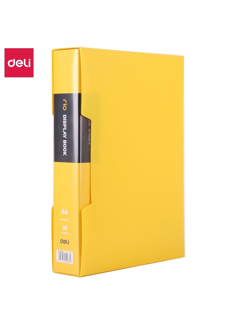 Deli E5036 Display Book - A4, 80 Pages, Assorted Colors  - Image 3