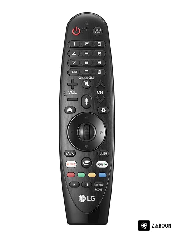 Zaboon Remote Control For LG Magic TV Screen Black
