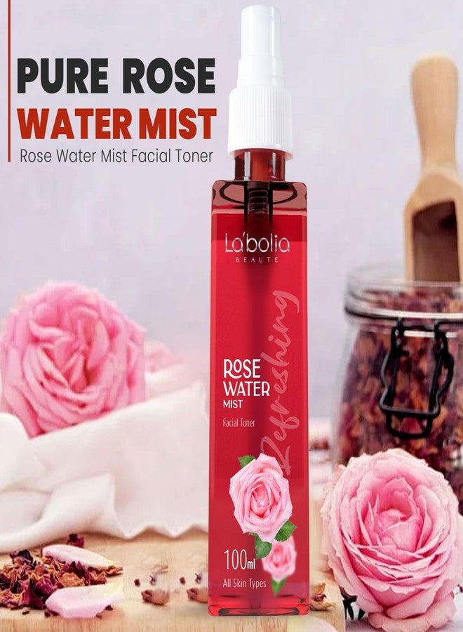 Labolia Beaute Pure Rose Water Mist For All Skin Types | Face Toner/Skin Toner for Men & Women (100ml) - Image 4