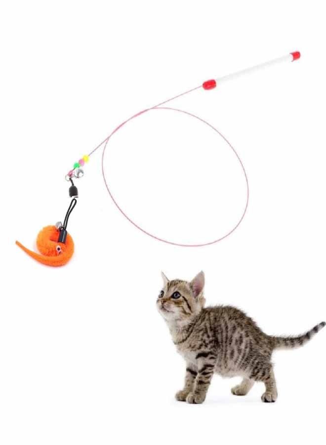 AL THEQA 3 PCS Cat Toy Interactive Feather Teaser Wand Toy - Image 2