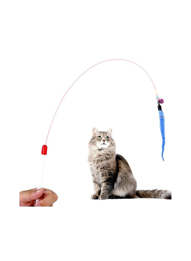 AL THEQA 3 PCS Cat Toy Interactive Feather Teaser Wand Toy - Image 4