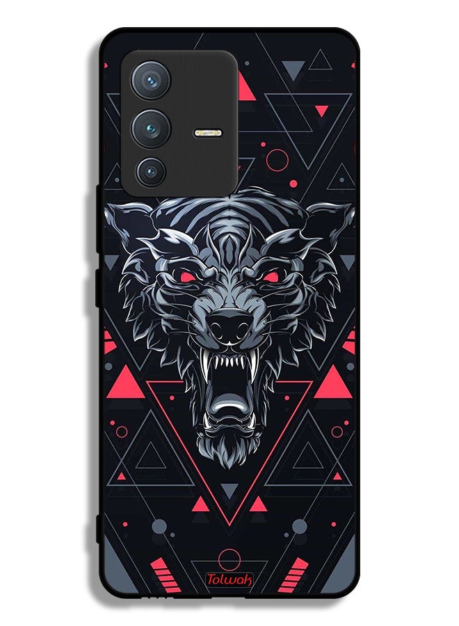Tolwak Vivo V23 Pro 5G Protective Case Cover Scrolling Wolf - Image 1