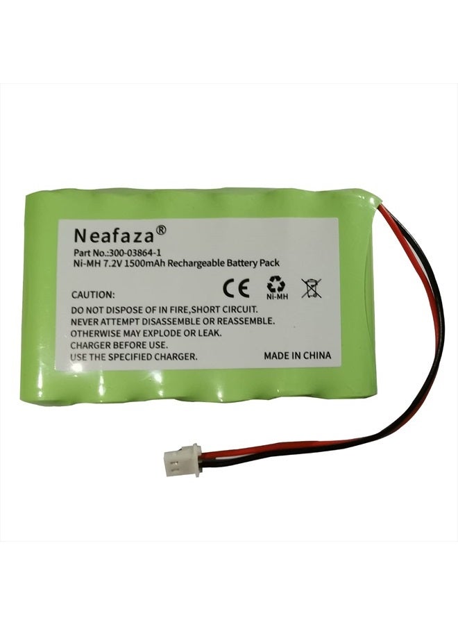 NEAFAZA 300-03864-1 بطارية بديلة 7.2 فولت 1500 مللي أمبير متوافقة مع إنذار هوني ويل لينكس WALYNX-RCHB-SC هوني ويل لينكس تاتش K5109، L3000، L5000، L5100، L7000 - Image 1