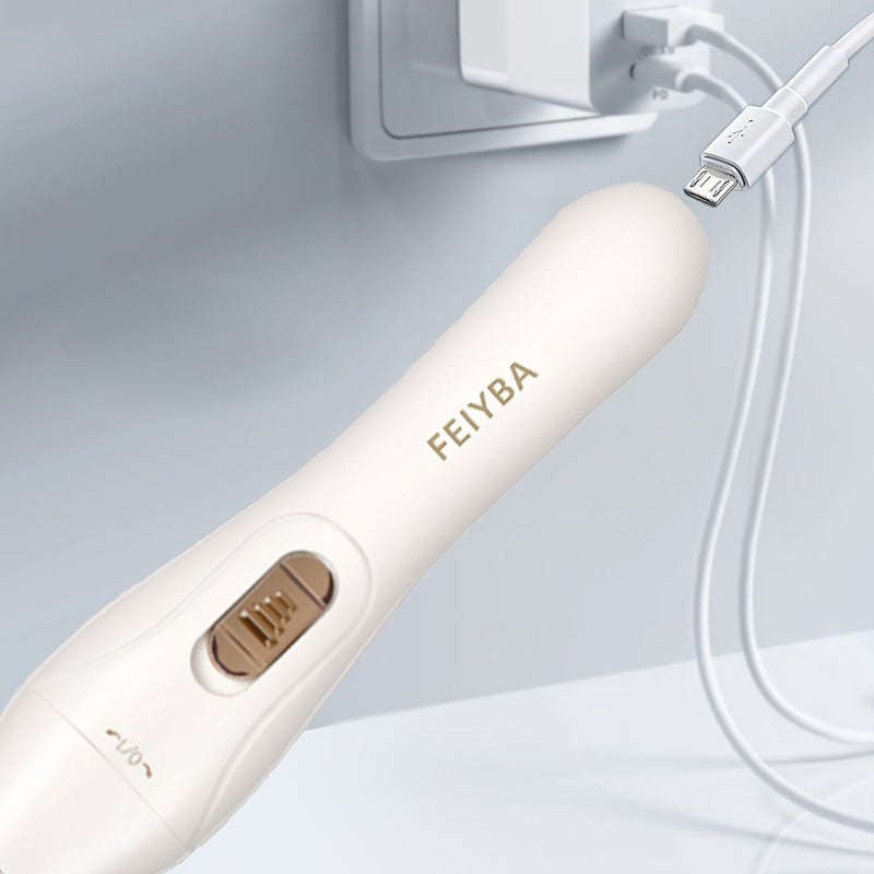 نساء تمت ترقيته ماكينة حلاقة بيضاء M 3 في 1 مجموعة إزالة الشعر الكهربائية شحن USB شفرة تحت الإبط مزيل شعر كامل الجسم حلاقة شعر الوجه والأنف أداة تجميل شخصية متعددة الوظائف مريحة وفعالة - Image 5