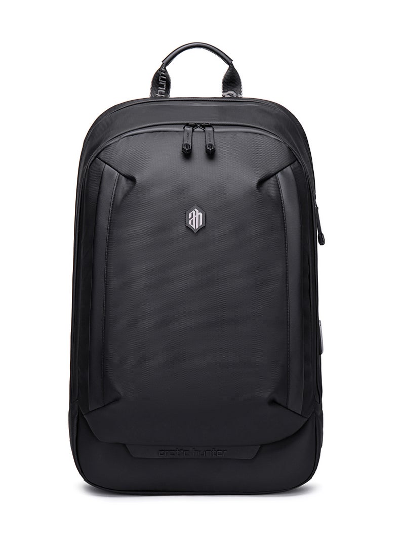 ARCTIC HUNTER Laptop Backpack with Tablet Compartment Stylish Backpack for Men with USB Charging Port Lightweight College Backpack Multiple Pockets Water Resistant Anti theft Laptop Backpack B00443 Black - Image 3