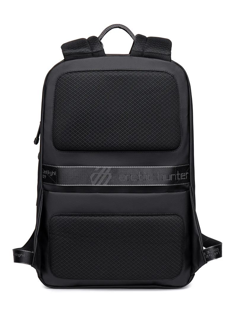 ARCTIC HUNTER Laptop Backpack with Tablet Compartment Stylish Backpack for Men with USB Charging Port Lightweight College Backpack Multiple Pockets Water Resistant Anti theft Laptop Backpack B00443 Black