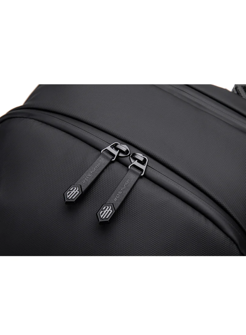 ARCTIC HUNTER Laptop Backpack with Tablet Compartment Stylish Backpack for Men with USB Charging Port Lightweight College Backpack Multiple Pockets Water Resistant Anti theft Laptop Backpack B00443 Black