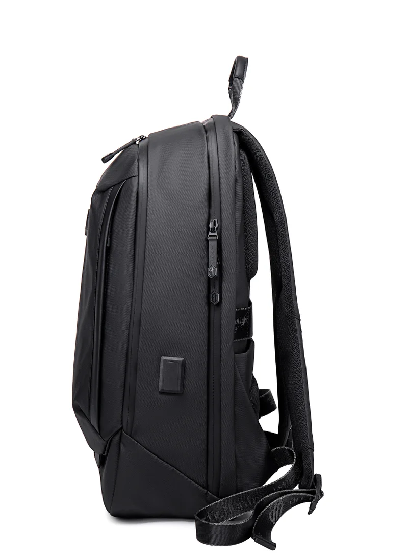 ARCTIC HUNTER Laptop Backpack with Tablet Compartment Stylish Backpack for Men with USB Charging Port Lightweight College Backpack Multiple Pockets Water Resistant Anti theft Laptop Backpack B00443 Black