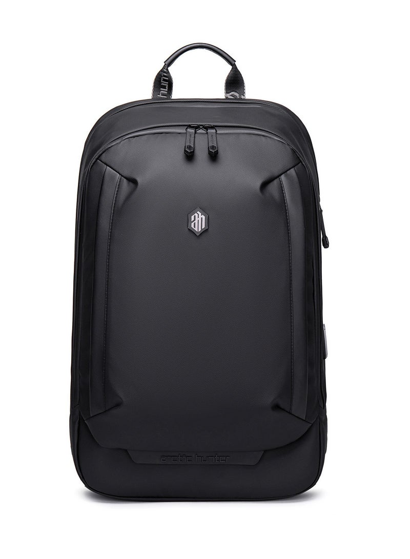 ARCTIC HUNTER Anti-Theft 15.6 Inch Water Resistant Shoulder Bag with Multi-Pockets with Built in USB Port for Men Women, B00443, Black - Image 4