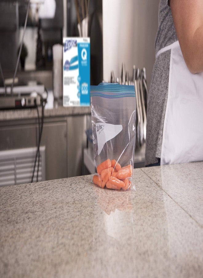 SC Johnson Professional Ziploc Quart Food Storage Freezer Bags, Grip 'n Seal Technology for Easier Grip, Open, and Close, 300 Count - Image 4