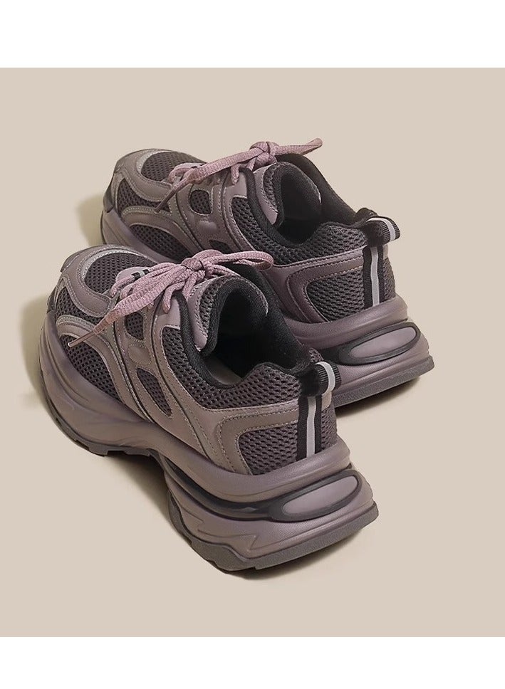 Summer Women's Lightweight Thick Bottom Dad's Versatile Running Shoes - Image 3
