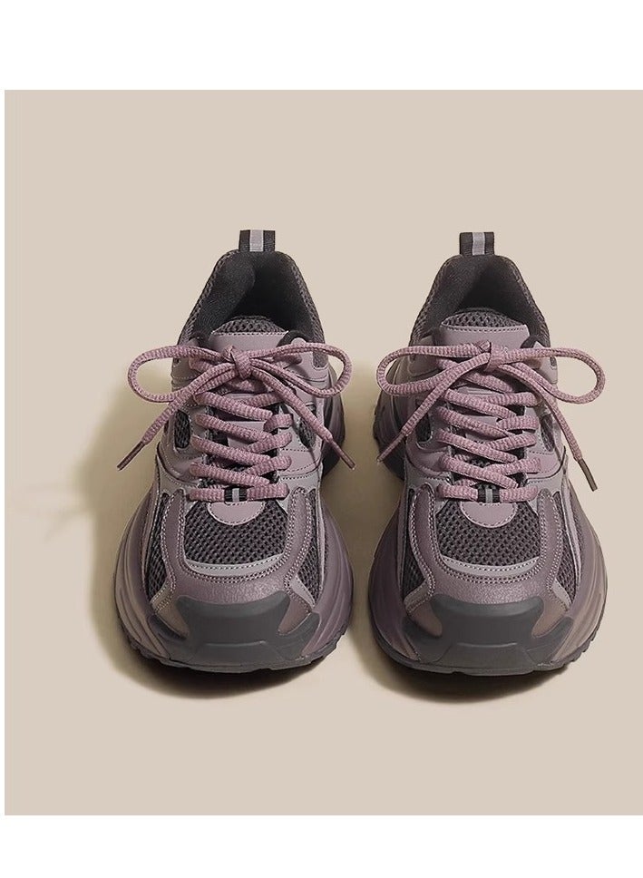 Summer Women's Lightweight Thick Bottom Dad's Versatile Running Shoes - Image 5