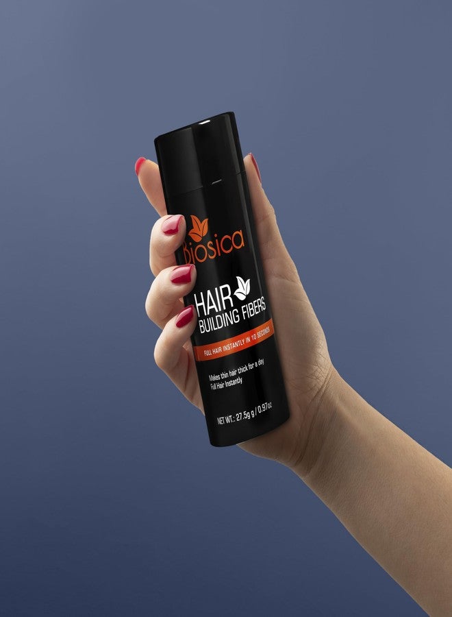 Biosica Hair Building Fibers 27.5Gm - For Thin & Fine, Hair Thickening Fibers For Men & Women, Like Caboki,Toppik etc. (Black) - Image 4