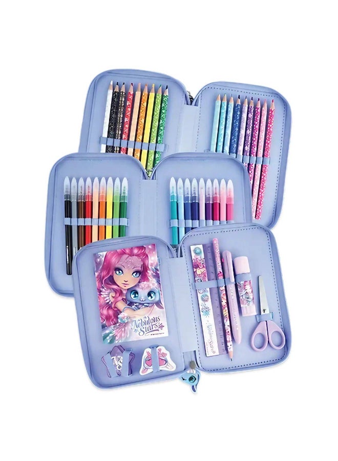 Nebulous Stars Petulia & Paloma 3-Tier Pencil Case - Image 2