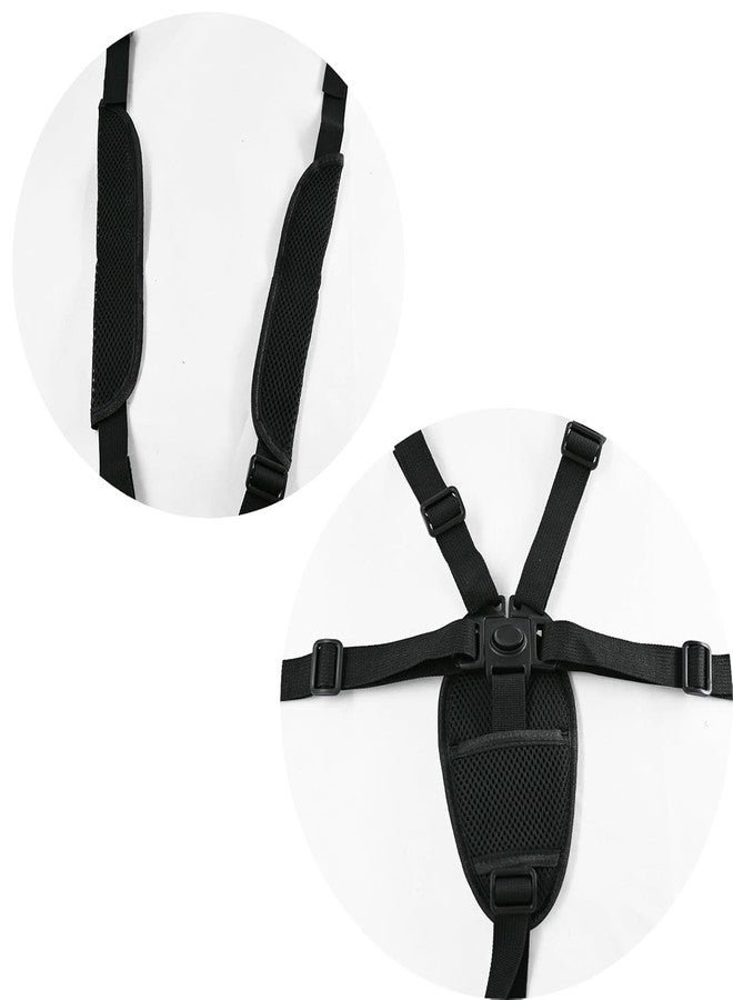 Dogxiong Universal 5 Point Adjustable Harness Seat Belt Stroller for High Chair Stroller for Kids Harness Belt with Baby Shoulder Strap and Crotch Harness Pads Belt for Child Kid - Image 5