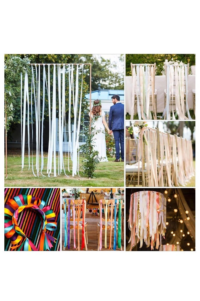 2 Pcs Red Satin Ribbon, 1.97Inches x 25 Yards Fabric Satin Ribbon for Gift Wrapping, Crafts, Hair Bows Making, Wreath, Wedding Party Decoration - Image 4