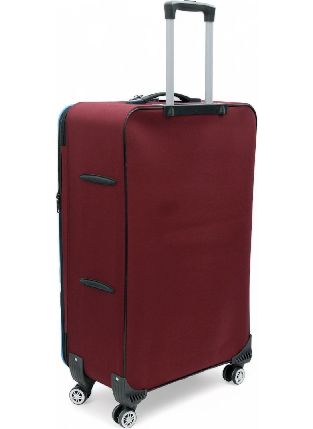 Es Polo Trip - Claret Red Cabin (Small), Medium and Large Size 3-Piece Special Embossed Fabric Suitcase Set - Image 1
