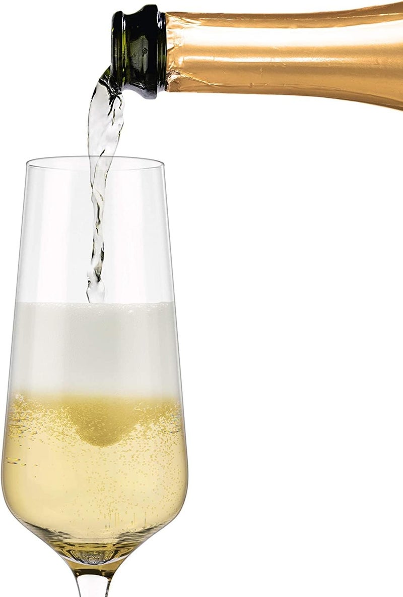 AUREUS Wine Glasses Champagne Brandy Big Stem Wine Glass 250 ML White Wine Red Wine Glasses for Party Restaurants Set of Champagne Glass 6 - Image 2