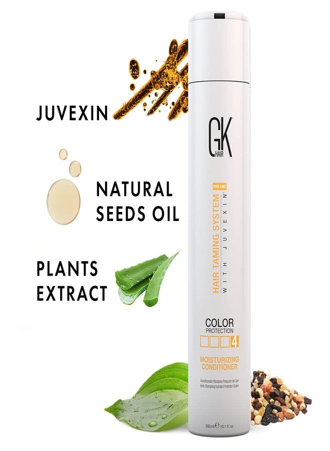 GK HAIR Moisturizing Conditioner For Dry & Frizzy Hair (Floral) Delivers Hydration & Nourishes Dry Brittle Hair Deeply With Natural Keratin & Seed Oils Extracts, Sulphate & Paraben Free, 300ml - Image 2