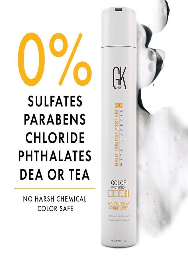 GK HAIR Moisturizing Conditioner For Dry & Frizzy Hair (Floral) Delivers Hydration & Nourishes Dry Brittle Hair Deeply With Natural Keratin & Seed Oils Extracts, Sulphate & Paraben Free, 300ml - Image 3