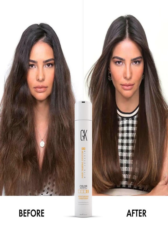 GK HAIR Moisturizing Conditioner For Dry & Frizzy Hair (Floral) Delivers Hydration & Nourishes Dry Brittle Hair Deeply With Natural Keratin & Seed Oils Extracts, Sulphate & Paraben Free, 300ml - Image 5